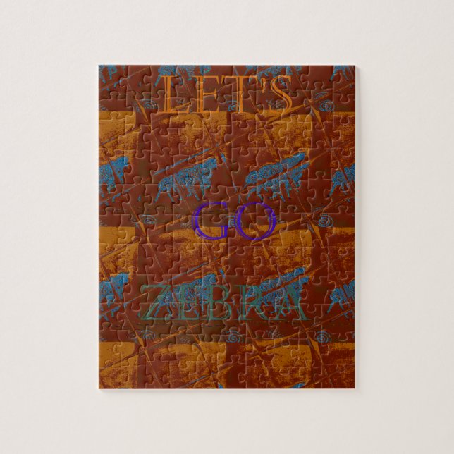 Quebra-cabeça Savannah Safari deixa Zebra Hakuna Matata mais (Vertical)