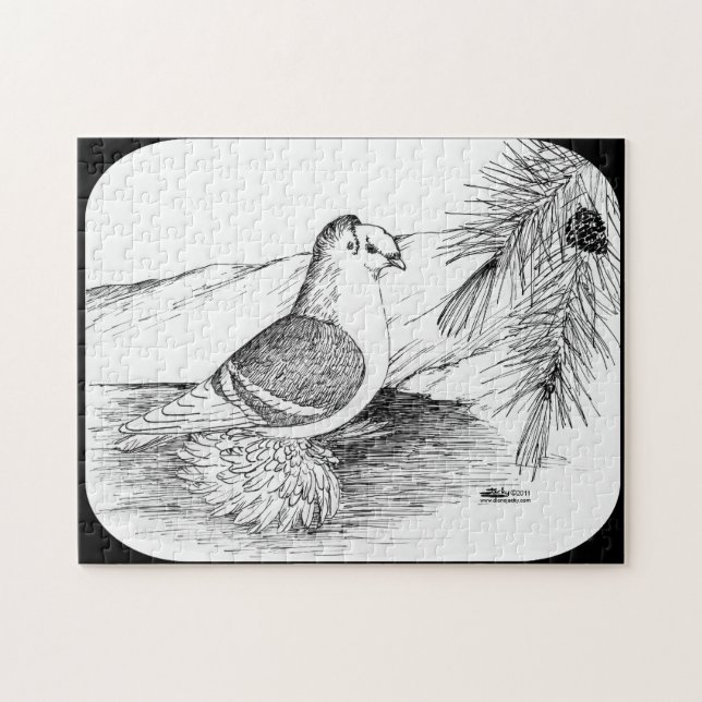 Quebra-cabeça Saxon Shield Pigeon 1973 (Horizontal)