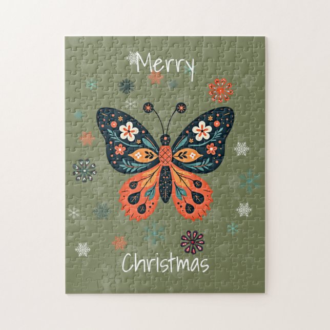 Quebra-cabeça Scandinavian Folk Art Style (Vertical)