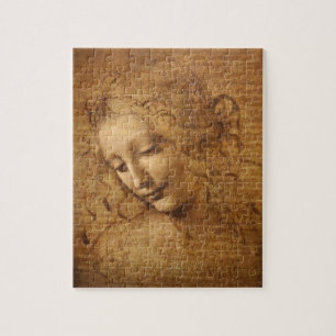 Quebra-cabeça Scapigliata, Cabeça de uma Mulher de Leonardo da V