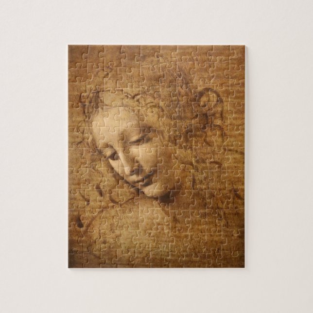 Quebra-cabeça Scapigliata, Cabeça de uma Mulher de Leonardo da V (Vertical)