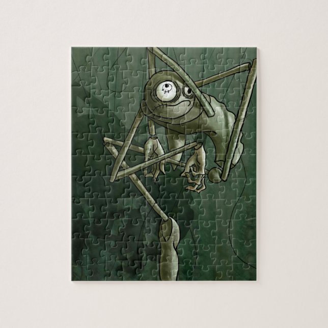 Quebra-cabeça Scared da obscuridade (Vertical)