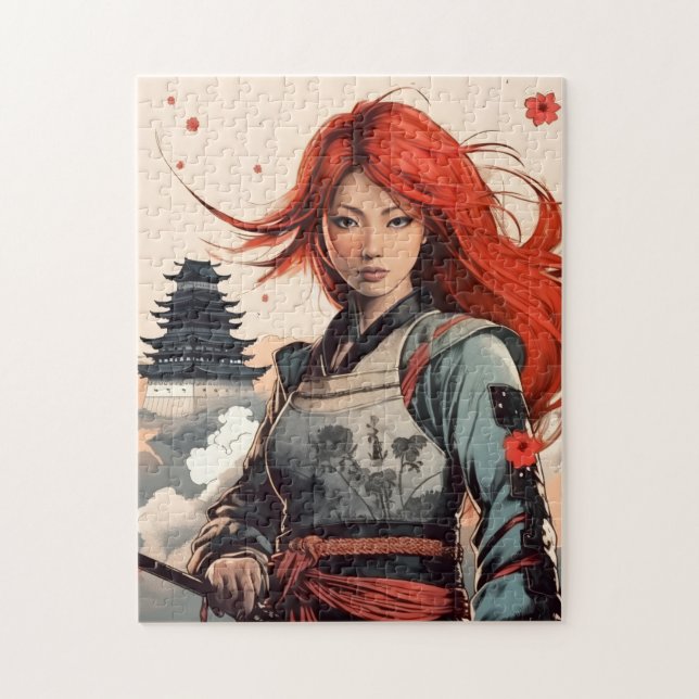Quebra-cabeça Scarlet Blossom Samurai (Vertical)