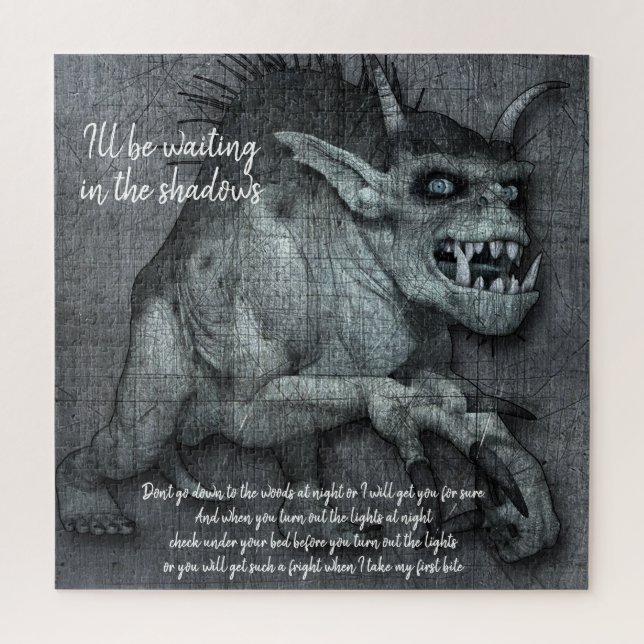 Quebra-cabeça Scary Demon Monster Halloween (Vertical)