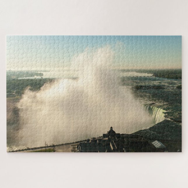 Quebra-cabeça Scenic Niagara cai de vista ao amanhecer, Canadá (Horizontal)