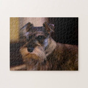 Quebra-cabeça Schnauzer Dog Jigsaws.