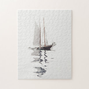 Quebra-cabeça Schooner com duas pernas, com Dory, por Winslow Ho