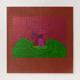 Quebra-cabeça Sci-fi Fantasy Creature Landscape Jigsaw Puzzle