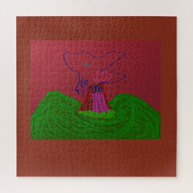 Quebra-cabeça Sci-fi Fantasy Creature Landscape Jigsaw Puzzle (Vertical)