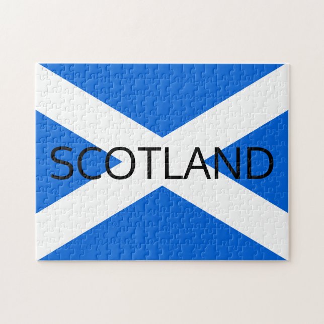 Quebra-cabeça Scottish Flag Scotland 11x14 252pc jpcn (Horizontal)
