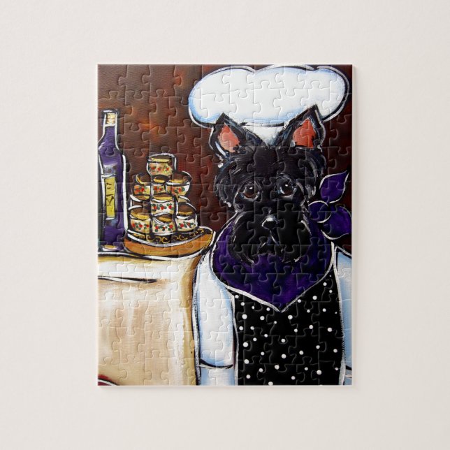 Quebra-cabeça Scottish Terrier Chef (Vertical)