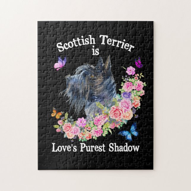 Quebra-cabeça Scottish Terrier is love's purest shadow (Vertical)