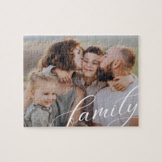 Quebra-cabeça Script de Foto de Família Personalizado