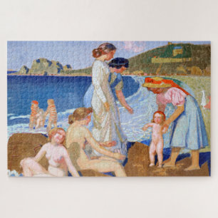 Quebra-cabeça Sea Bathing, Maurice Denis