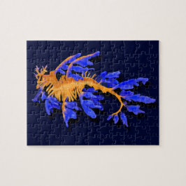 Quebra-cabeça Seadrágono Dourado e Azul Ilustrado