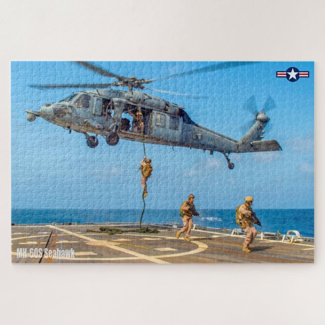 Quebra-cabeça SEAHAWK MH-60S (20x30 POLEGADAS) (Horizontal)