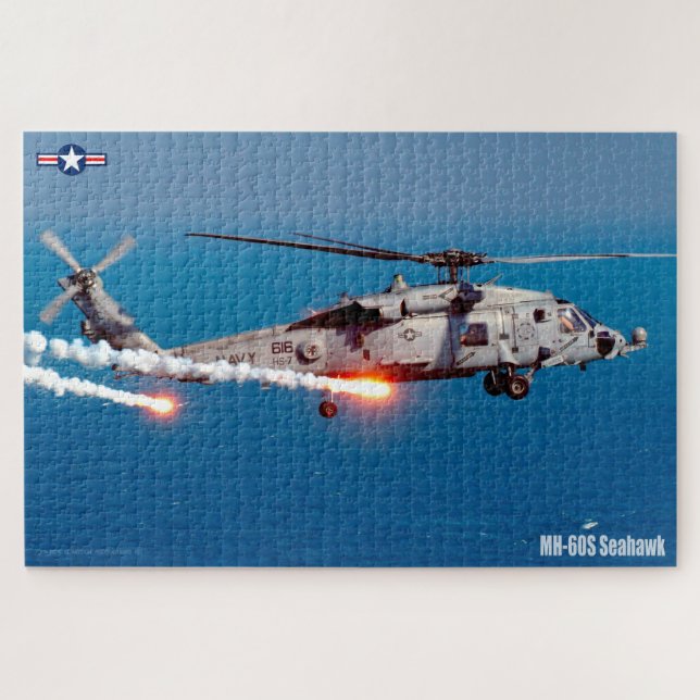 Quebra-cabeça SEAHAWK MH-60S (20x30 POLEGADAS) (Horizontal)
