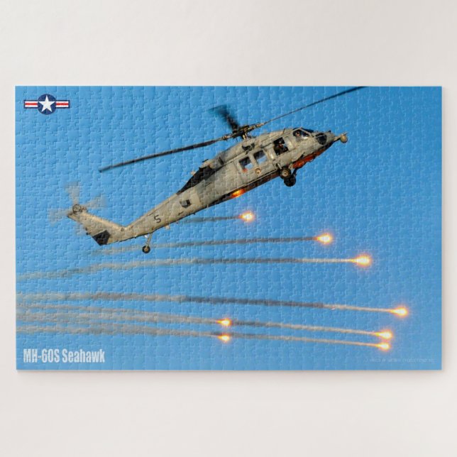 Quebra-cabeça SEAHAWK MH-60S (20x30 POLEGADAS) (Horizontal)