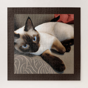 Quebra-cabeça Seal Point Retrato Digital Siamese