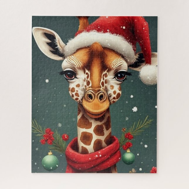 Quebra-cabeça Season Greetings Giraffe (Vertical)