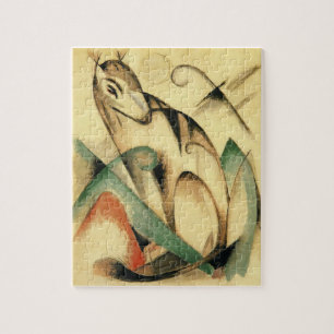 Quebra-cabeça Seated Mythical Animal (por Franz Marc)