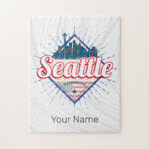 Quebra-cabeça Seattle Washington EUA City Skyline EUA