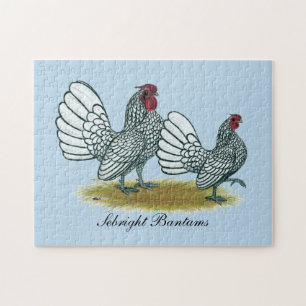 Quebra-cabeça Sebright Bantams: Prata