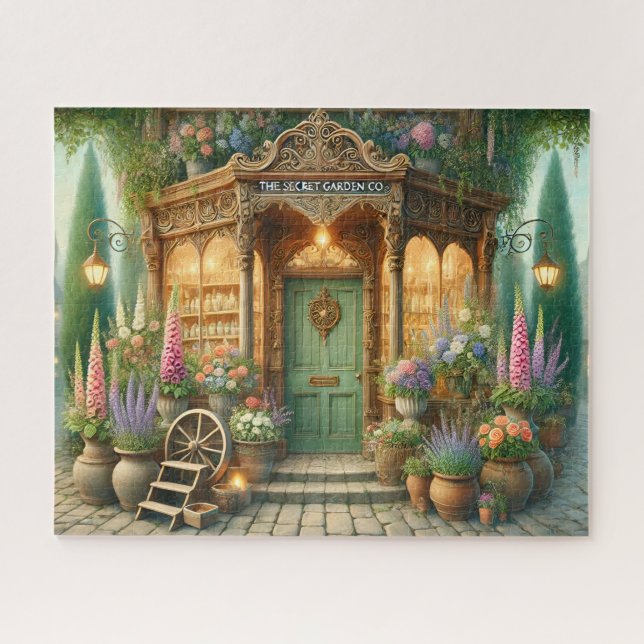 Quebra-cabeça Secret Garden Flower Shop Gardener's Cobblestone (Horizontal)