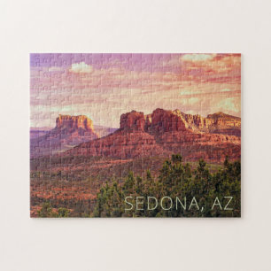 Quebra-cabeça Sedona AZ Jigsaw Sunset do Deserto