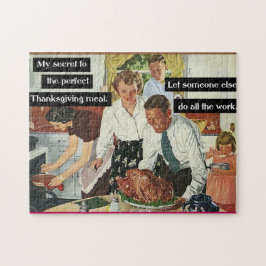 Quebra-cabeça Segredo do Janto Perfeito de Ação de Graças Vintag