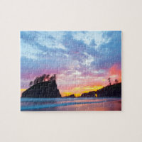 Segunda Praia ao pôr do sol, Washington