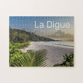 Quebra-cabeça Seicheles La Digue Sunset Beach Souvenir