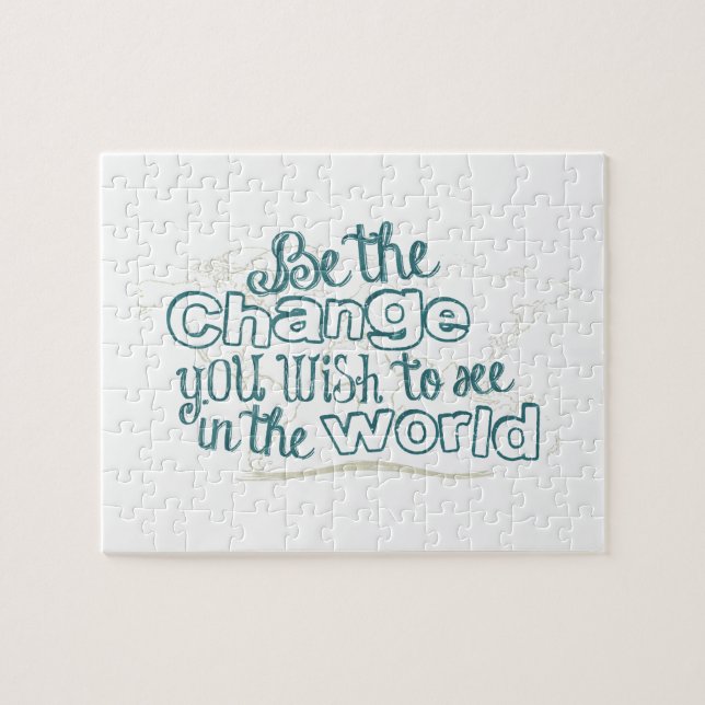Quebra-cabeça Seja a mudança que você deseja ver no mundo (Horizontal)