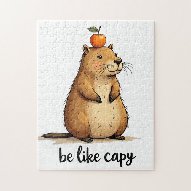 Quebra-cabeça Seja Como Capivara (Vertical)