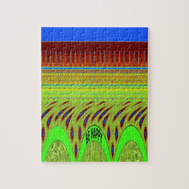 Quebra-cabeça Seja feliz Bolinhas Colorida Motif Gift (Vertical)