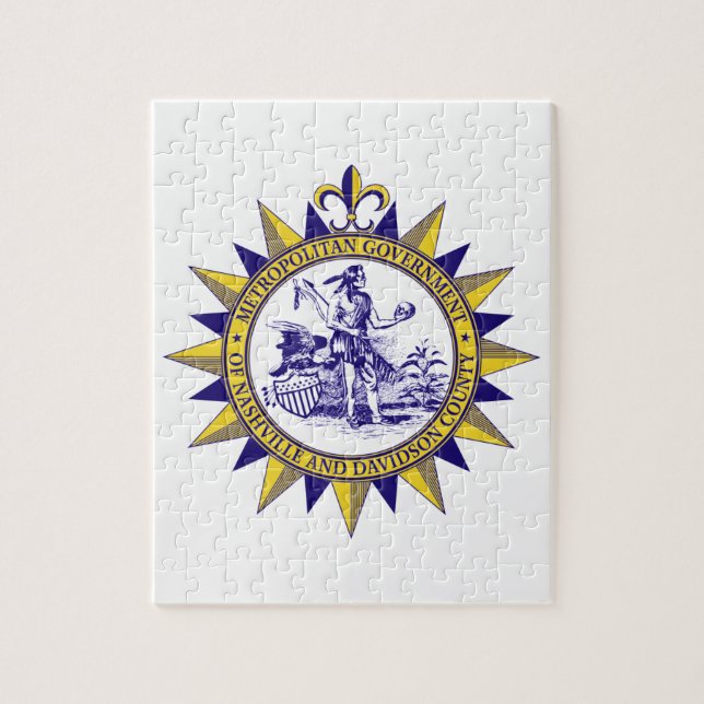 Quebra-cabeça Selo de Nashville (Tennessee) (Vertical)