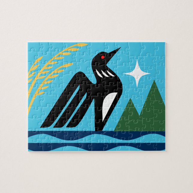 Quebra-cabeça Selo do Estado de Minnesota (Horizontal)