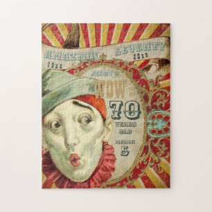 Quebra-cabeça Sem Palhaço, É Aniversário Número Setenta