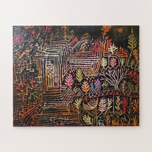 Quebra-cabeça Sem título (Reconstrução), Paul Klee Abstrato Art (Horizontal)