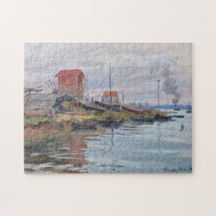 Quebra-cabeça Sena em Petit-Gennevilliers Monet Fine Art