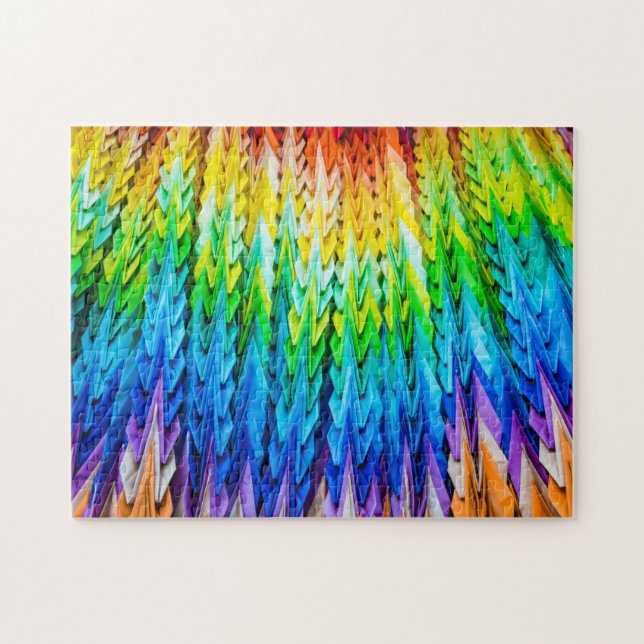 Quebra-cabeça Senbazuru ou mil gruas origami (Horizontal)