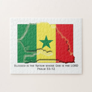 Quebra-cabeça SENEGAL Nação Abençoada PAVILHÃO SENEGALESA