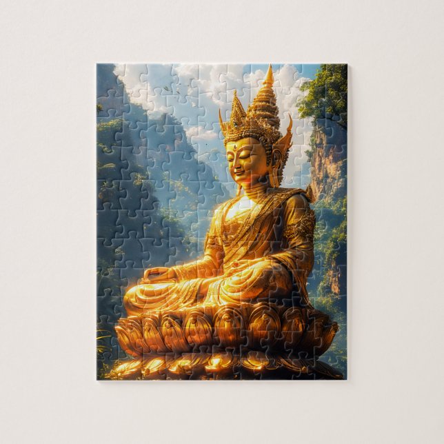 Quebra-cabeça Senhor Buda da Terra Dourada (Vertical)
