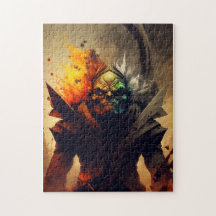Senhor da Guerra Orc Fantasia Puzzle | Presente D&