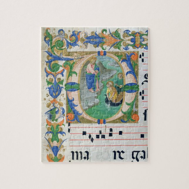 Quebra-cabeça Senhora 515 f.1r o esboço miraculoso dos peixes, (Vertical)