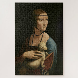Quebra-cabeça Senhora com Ermine-Cecilia Gallerani por Leonardo