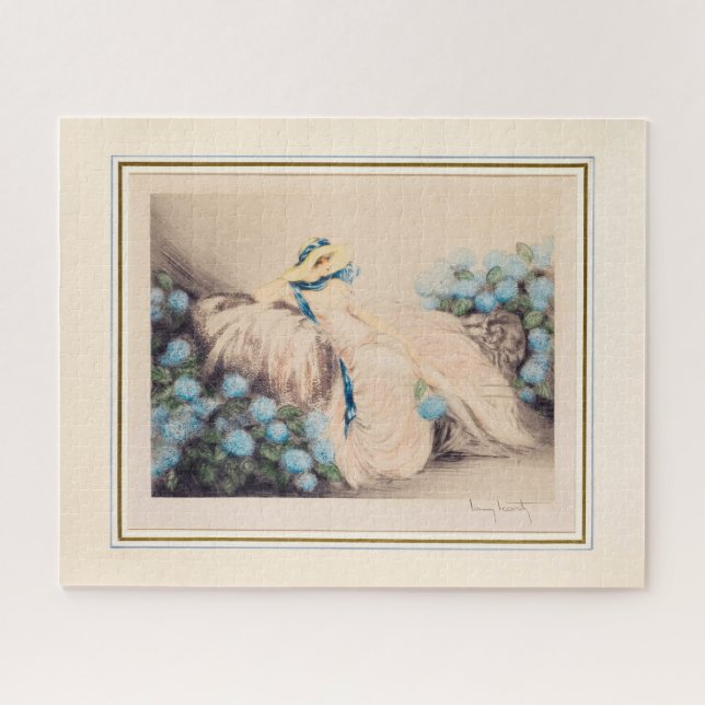 Quebra-cabeça Senhora Rosa, 1933, por Louis Icart (Horizontal)