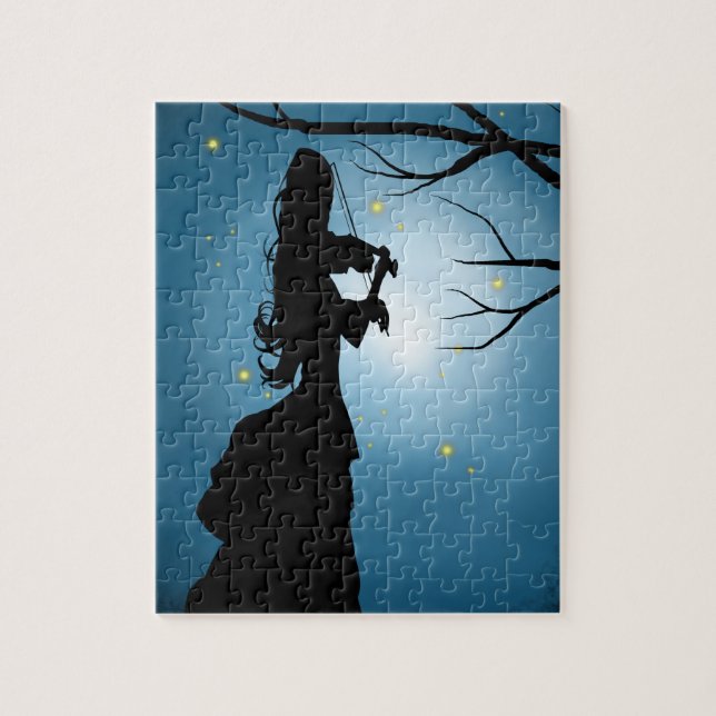 Quebra-cabeça Senhora vitoriana tocando violino (Vertical)