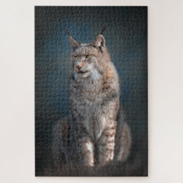 Quebra-cabeça Sentado lince iberiano