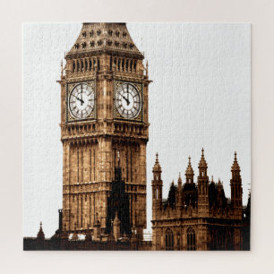 Quebra-cabeça Sepia Big Ben Tower Viagem Art